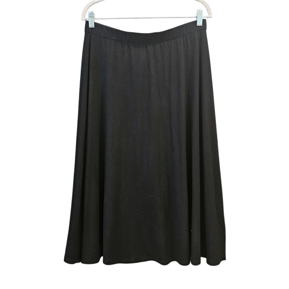 Boden Classic Midi Black A-Line Skirt